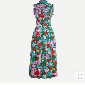 J. Crew Pleated shirtdress in confetti floral